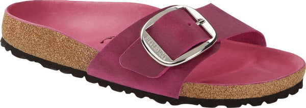Birkenstock Womens Madrid Big Buckle Oiled Leather Sandal