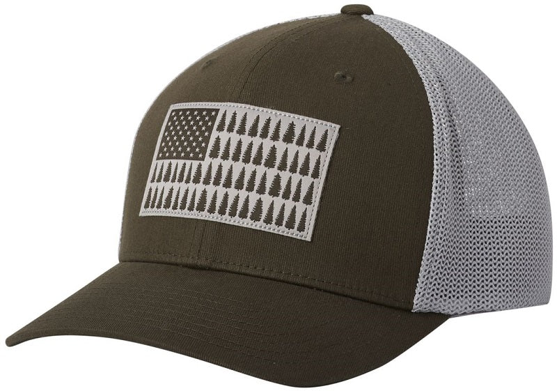 Columbia Mens Mesh Tree Flag Hat