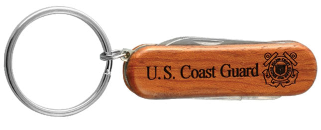 Coast Guard Pocket Knife Key Ring Keychain