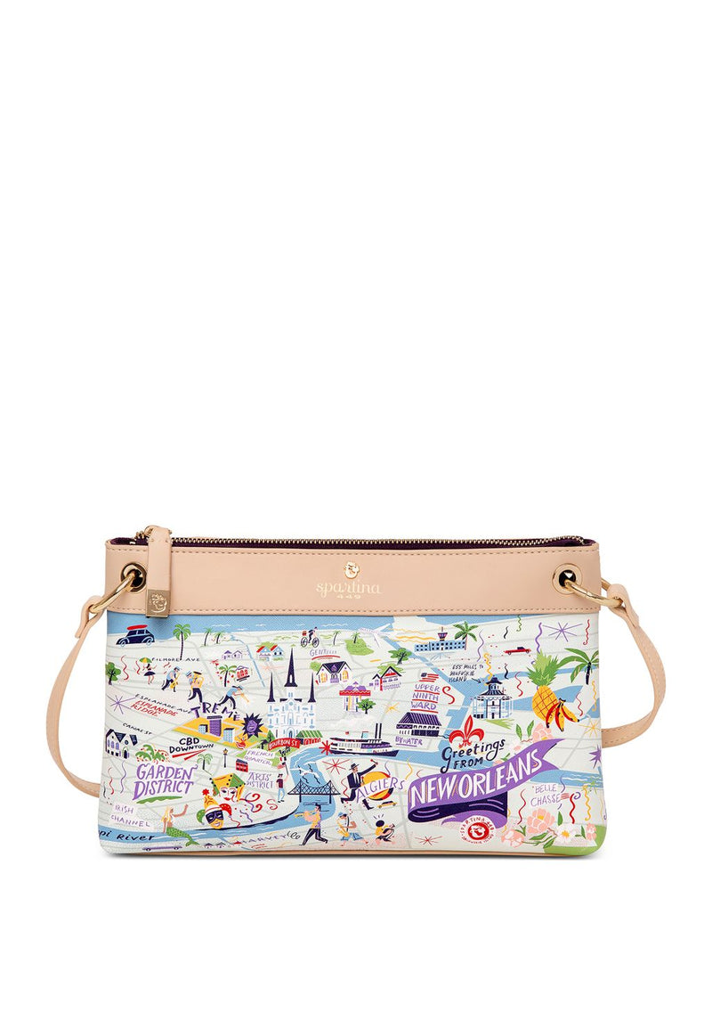 Spartina 449 Greetings From New Orleans Crossbody Handbag