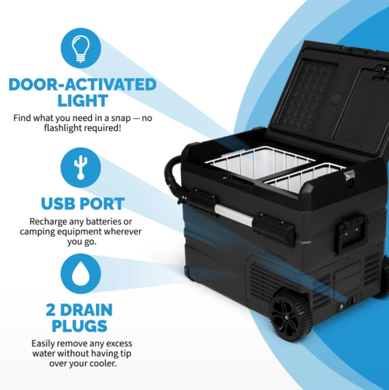Newair Portable 48 qt. 12V Electric Cooler