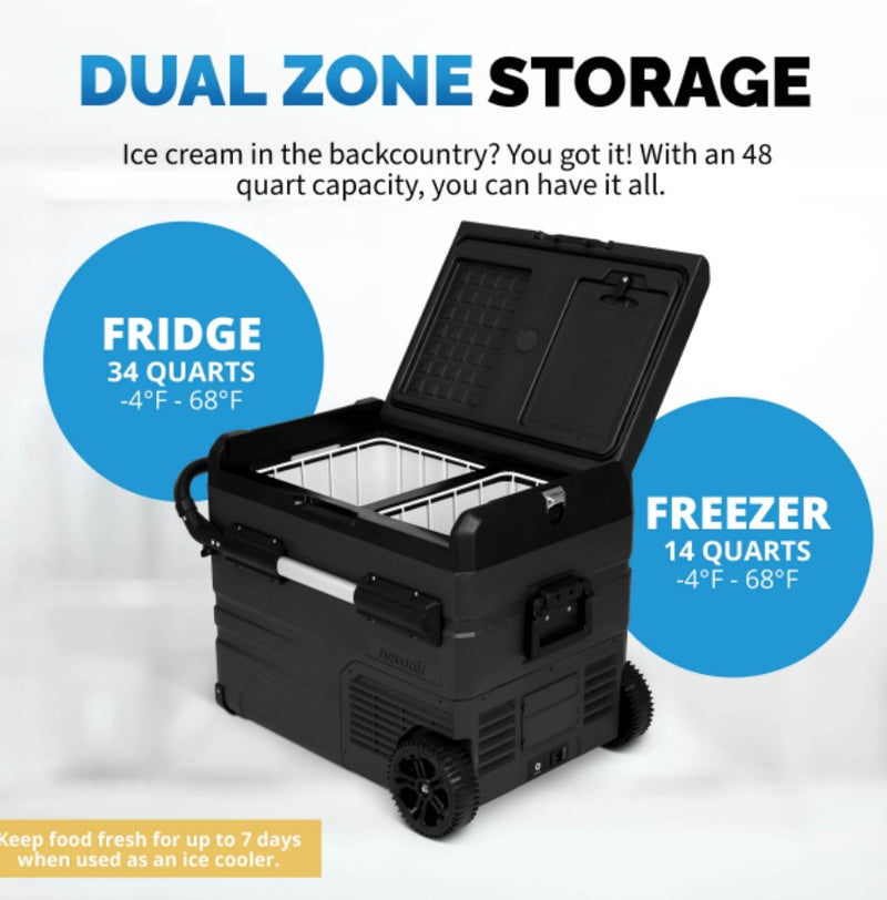 Newair Portable 48 qt. 12V Electric Cooler