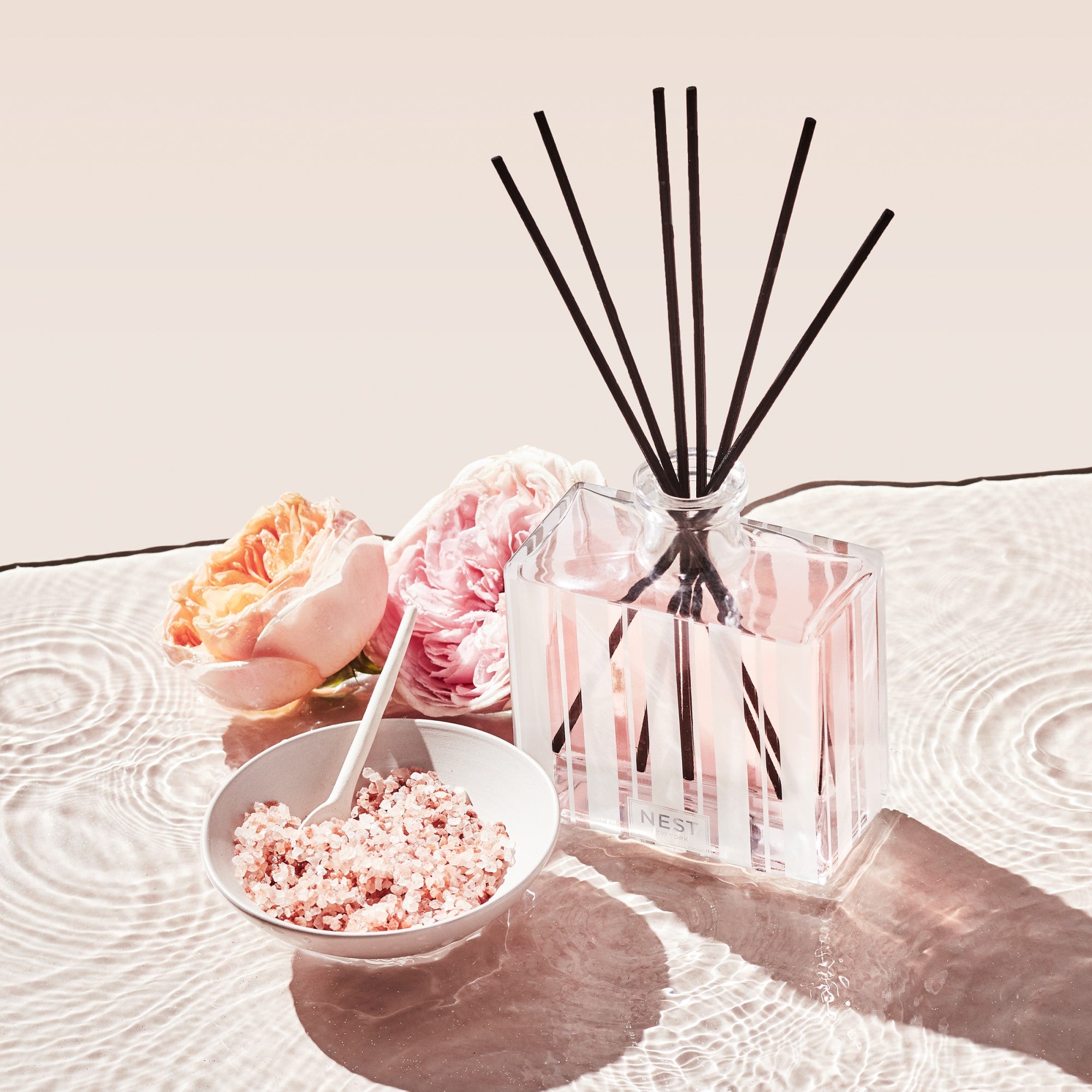 NEST New York Himalayan Salt & Rosewater Reed Diffuser