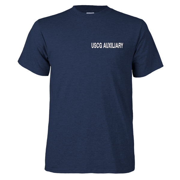 Coast Guard Auxiliary Embroidered Short Sleeve T-Shirt
