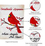 Evergreen When Angels Are Near Garden Burlap Flag and Sassafras Mat Set