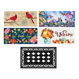 Evergreen Sassafras Seasonal Interchangeable Doormats - Set of 5