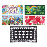 Evergreen Sassafras Spring Summer Holidays Interchangeable Doormats - Set of 5