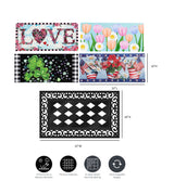 Evergreen Sassafras Spring Summer Holidays Interchangeable Doormats - Set of 5