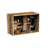 Team Sports America New Orleans Saints Beer Mug & Stemless Wine Glass Gift Set