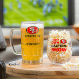 Team Sports America San Francisco 49ers Beer Mug & Stemless Wine Glass Gift Set