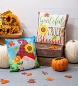 Evergreen Sunflowers Interchangeable Pillow Cover - Set of 4