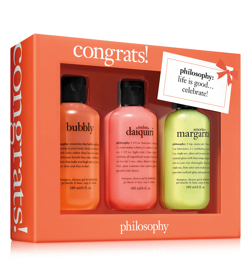 Philosophy Congrats! Shower Gel Gift Set - 3 Piece