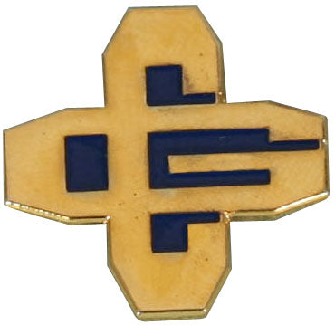 Coast Guard Lapel Pin - Initial Gold Metal