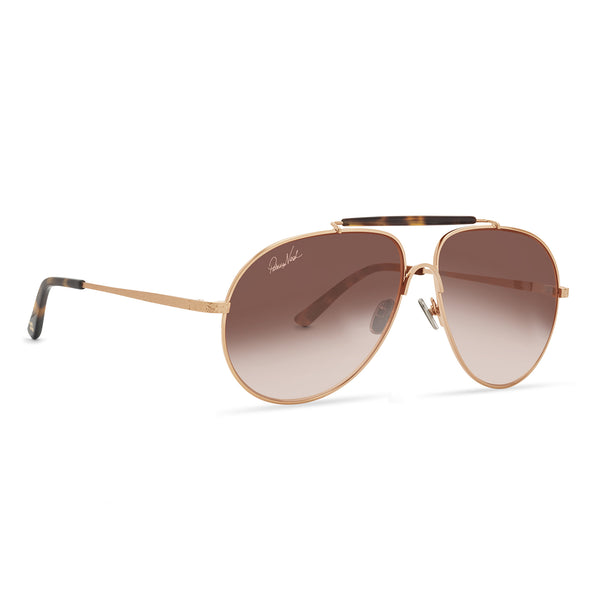 Patricia Nash Womens Gloria Brushed Gold Sunglasses