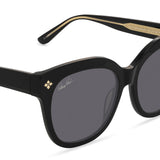 Patricia Nash Womens Audrey Cateye Black Sunglasses