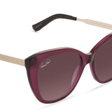 Patricia Nash Womens Brigitte Cateye Wine Sunglasses