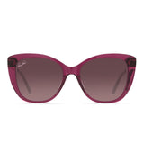 Patricia Nash Womens Brigitte Cateye Wine Sunglasses
