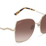 Patricia Nash Womens Sophia Gold Sunglasses