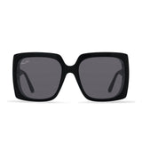 Patricia Nash Womens Jackie Black and Gold Sunglasses