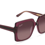 Patricia Nash Womens Jackie Wine and Gold Sunglasses
