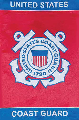 Coast Guard Flag - 12"x18" - Garden, Patio, Balcony