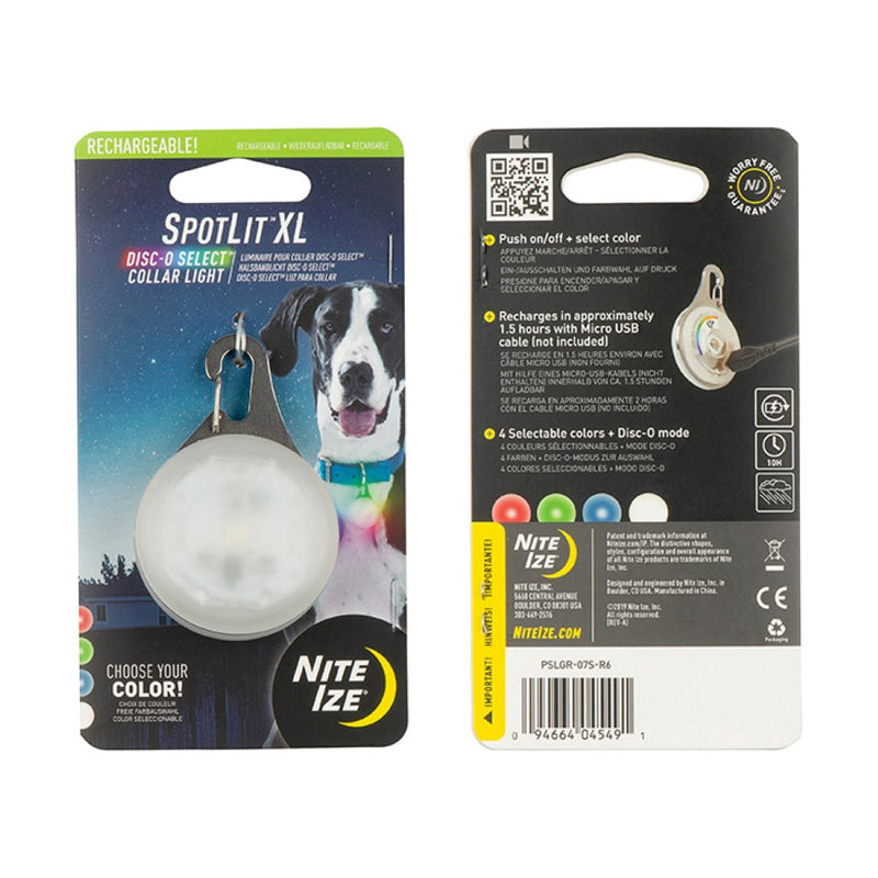 Nite Ize SpotLit XL Rechargeable Collar Light - Disc-O Select