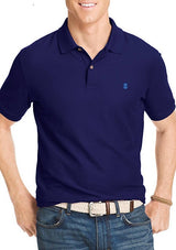 IZOD Mens Solid Stretch Advantage Pique Short Sleeve Polo Shirt