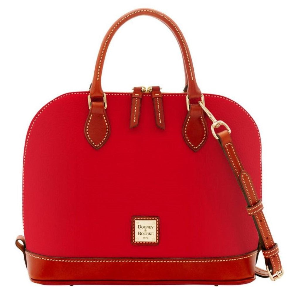 Dooney Bourke Pebble Grain Zip Zip Satchel Handbag – ShopCGX