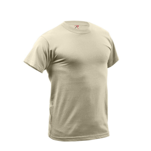 Rothco Moisture Wicking Desert Sand Short Sleeve T-Shirt - Size 2XL