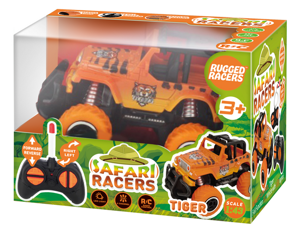 Rugged Racers Safari Racer Tiger Mini Remote Control Car