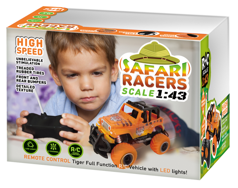 Rugged Racers Safari Racer Tiger Mini Remote Control Car