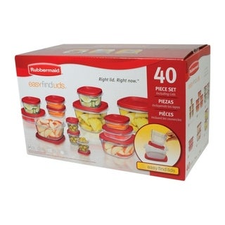 Rubbermaid Food Storage Easy Find Lids Containers - 40 Piece