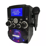 Sylvania CD-G Bluetooth Karaoke Machine with LCD Screen and Microphone