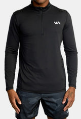 RVCA Mens Active Sport Vent Long Sleeve Half-Zip Jacket