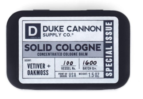 DUKE CANNON Solid Cologne - Vetiver + Oakmoss