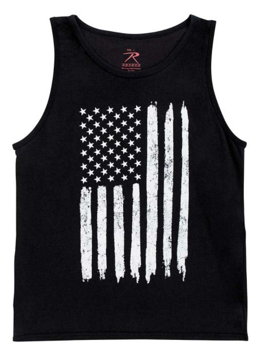 Rothco Mens Distressed U.S. Flag Tank Top