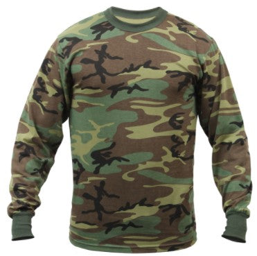 Rothco Mens Camo Long Sleeve T-Shirt