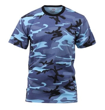 Rothco Mens Colored Camo Short Sleeve T-Shirt