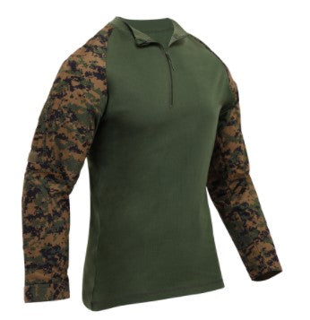 Rothco Mens Tactical Airsoft Combat 1/4 Zip Long Sleeve Shirt