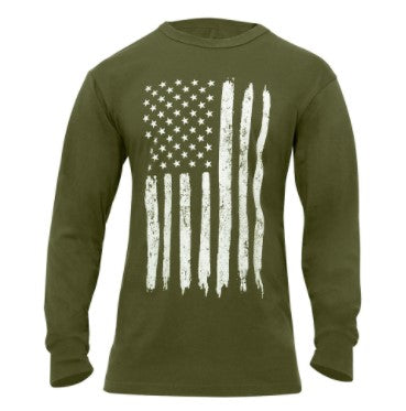 Rothco Mens US Flag Long Sleeve T-Shirt