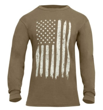 Rothco Mens US Flag Long Sleeve T-Shirt