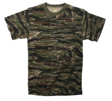 Rothco Mens Tiger Stripe Camo Short Sleeve T-Shirt
