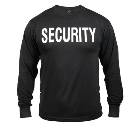 Rothco Mens 2-Sided Security Long Sleeve T-Shirt