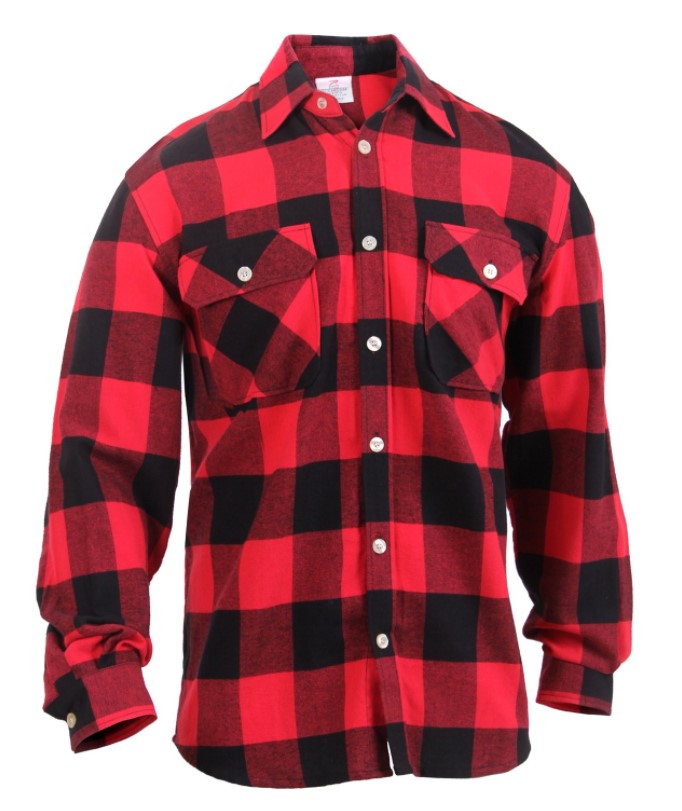 Rothco Mens Lightweight Flannel Shirt - Size 2XL