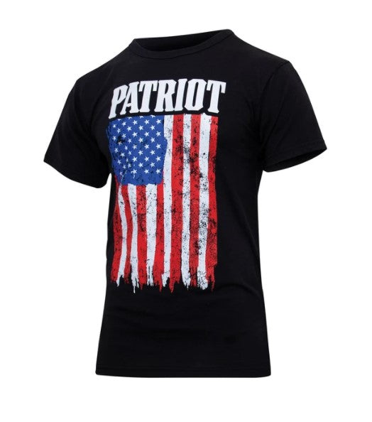 Rothco Mens Patriot US Flag T-Shirt - Black - Size 2XL