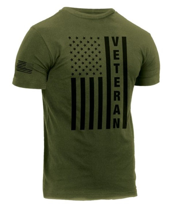 Rothco Mens Veteran Flag T-Shirt - Size 2XL