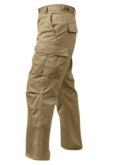 Rothco Mens Relaxed Fit Zipper Fly BDU Pants - Khaki - Size 2XL