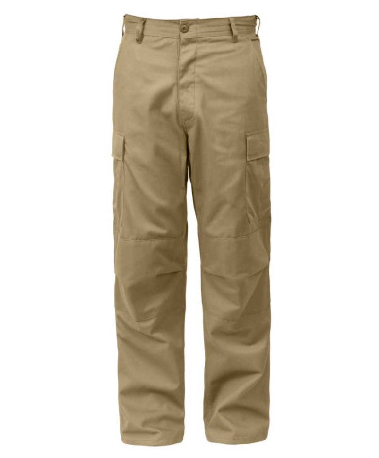 Rothco Mens Relaxed Fit Zipper Fly BDU Pants - Khaki - Size 2XL