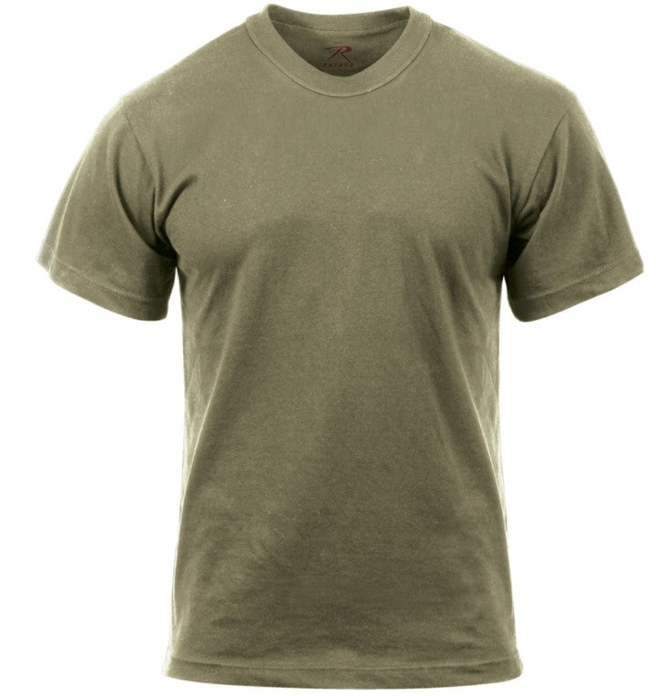 Rothco Mens Solid Color 100% Cotton T-Shirt - Coyote Brown - Size 2XL