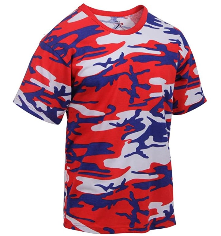 Rothco Mens Colored Camo Short Sleeve T-Shirt - 2XL